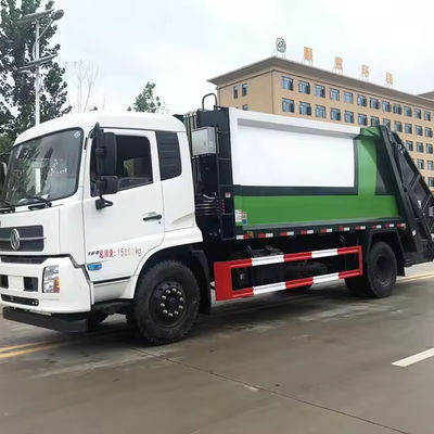 Chinois Dongfeng 12m3 compacteur camion poubelle déchets concasseur de déchets camion 4x2