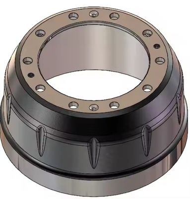 Pièces détachées pour camions Shacman en acier Centre de freinage avant tambour de rupture 199112440003/19911240001