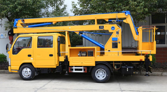 ISUZU Sinotruk Chassis camion de travail aérien 12 véhicule de travail aérien à rampe pliante avec prix d'usine